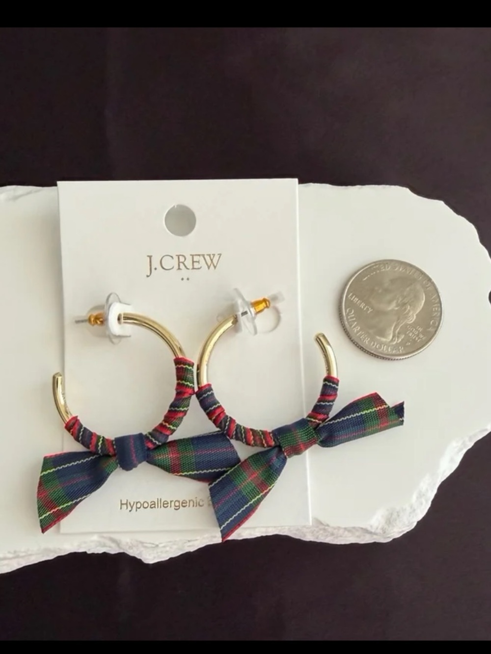 J. Crew Factory Ribbon Wrapped Hoops - Picture 7 of 10